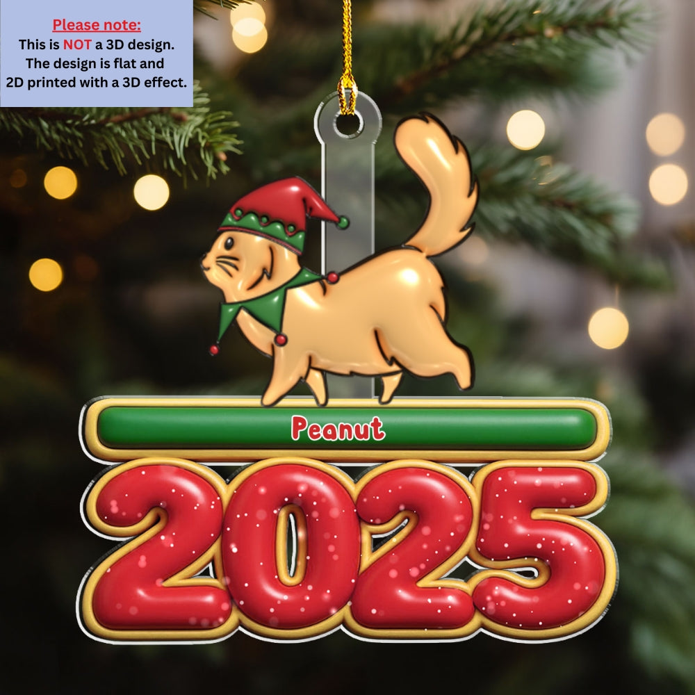 Custom Christmas Decor Home Birthday Gifts For Cat Lovers • Cat Walks - Personalized Acrylic Ornament