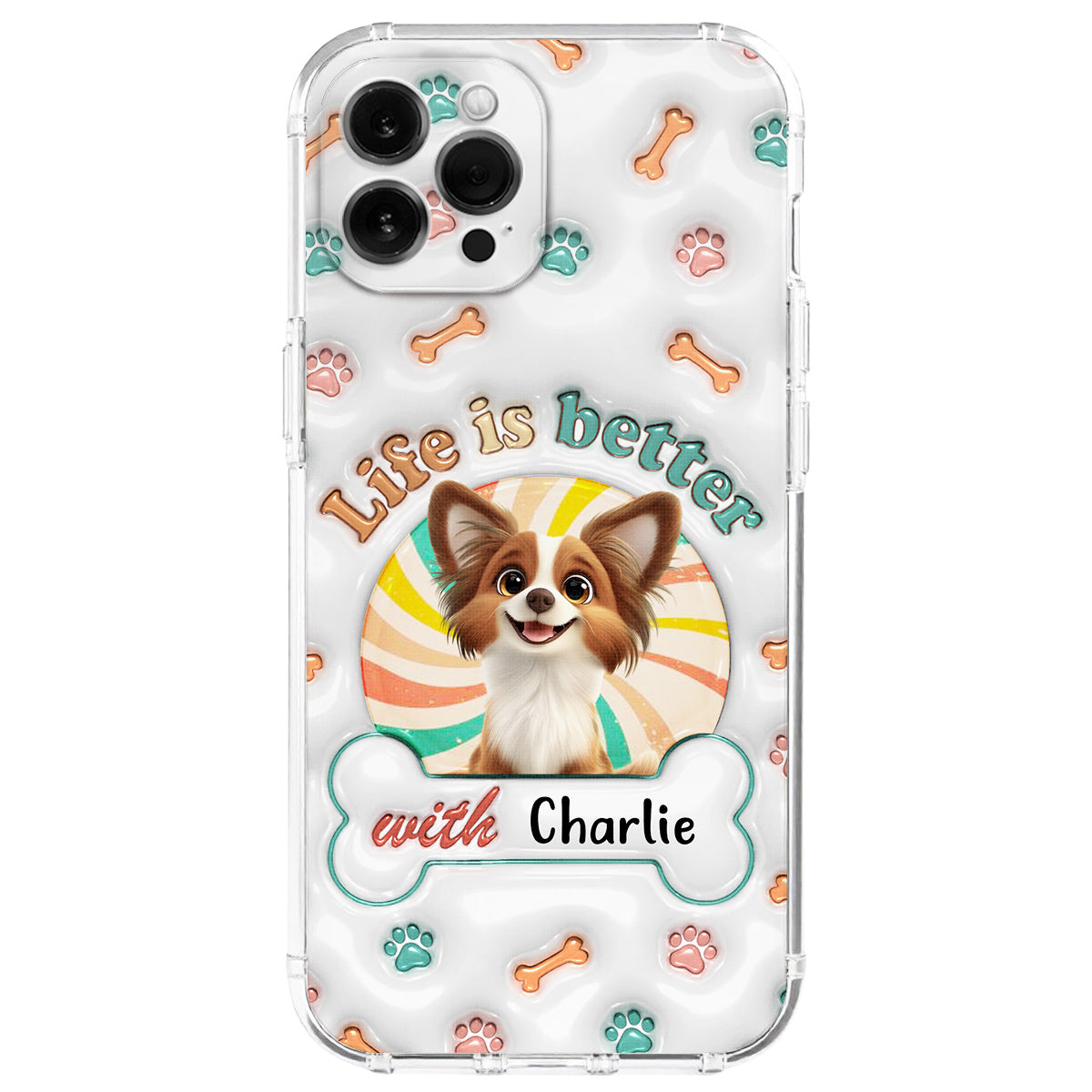 Property Of My Mom - Personalized 3D Inflated Effect Phone Case
