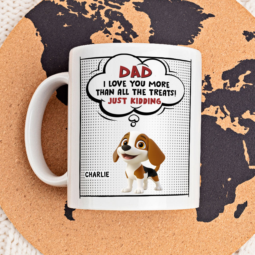 Custom Mother's Father's day Birthday Gifts For Dog Lovers • All The Treats - Personalized Coffee Mug