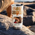 Custom Photo Christmas Birthday Gifts For Cat Mom, Cat Lovers • Cinnamon Latte Cat Ver Photo - Personalized Tumbler