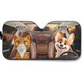 Custom Christmas Birthday Gifts Car Accessories for Pet Parents • Pet Drives Car - Personalized Car Sunshade