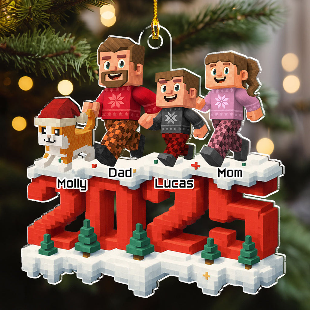 Custom Christmas Decor Home Birthday Gifts For Cat Lovers • All Of Us And Cats - Personalized 3D Effect Acrylic Ornament