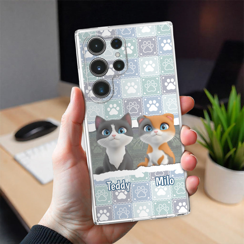 Hide And Seek And Meow - Personalized Phone Case