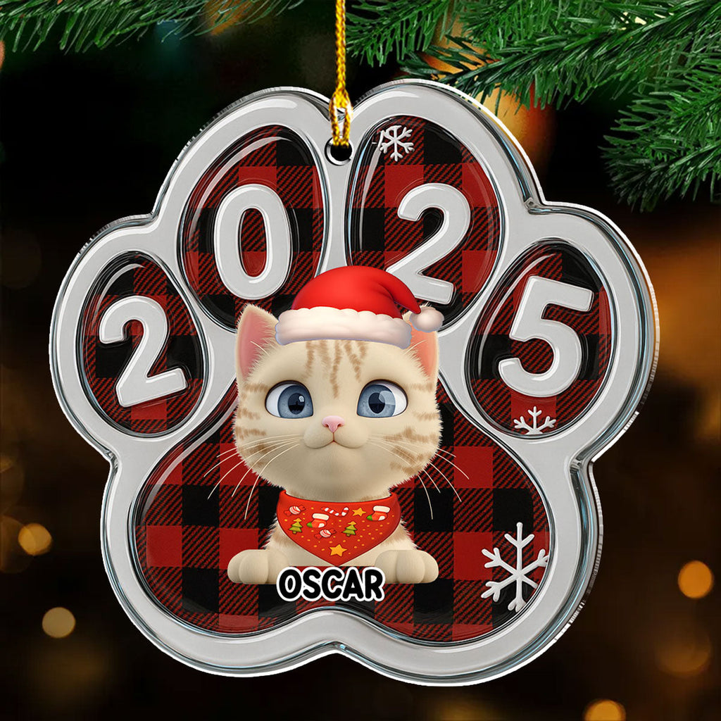 Custom Christmas Decor Home Birthday Gifts For Cat Lovers • Meowy Catmas People - Personalized Acrylic Ornament