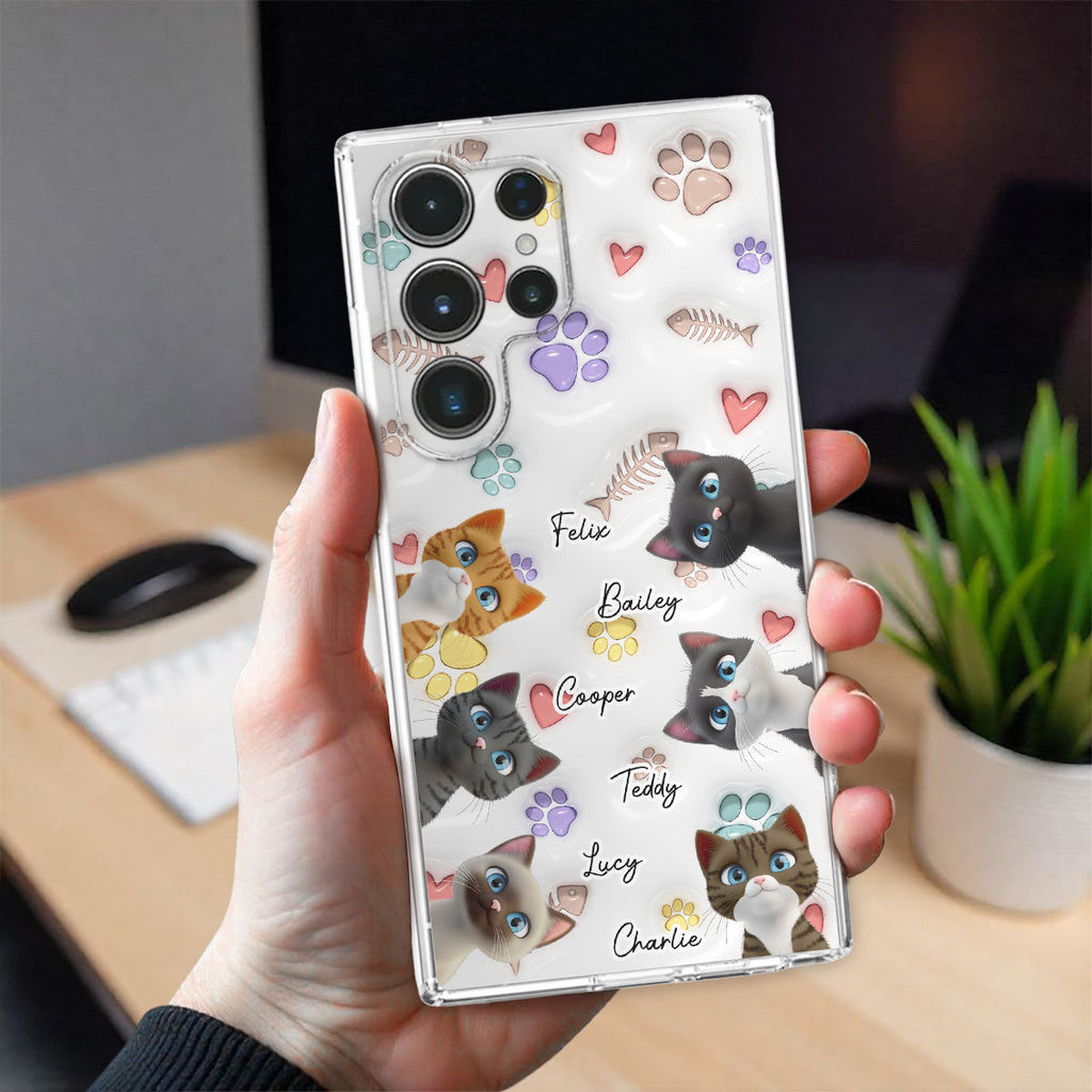 Baby Lovely Cat - Personalized 3D Inflated Effect Phone Case