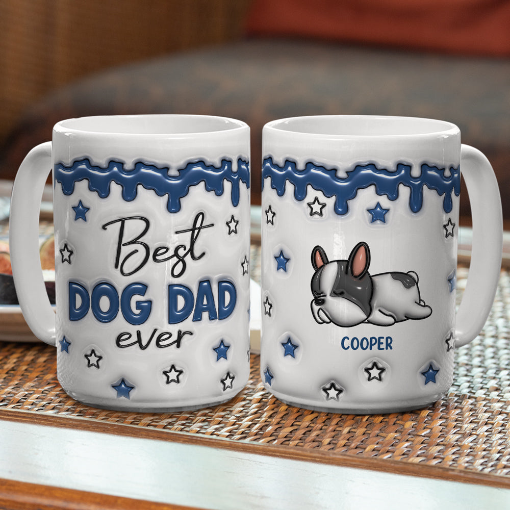 Custom Christmas Birthday Gifts For Dog Lovers • Best Dog Parents - Personalized 3D Inflated Effect Mug