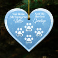 You Were My Favourite Hello And My Hardest Goodbye - Personalized Wood Ornament