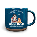 Custom Christmas Birthday Gifts For Dog Lovers • You Lucky Hooman - Personalized Pottery Mug