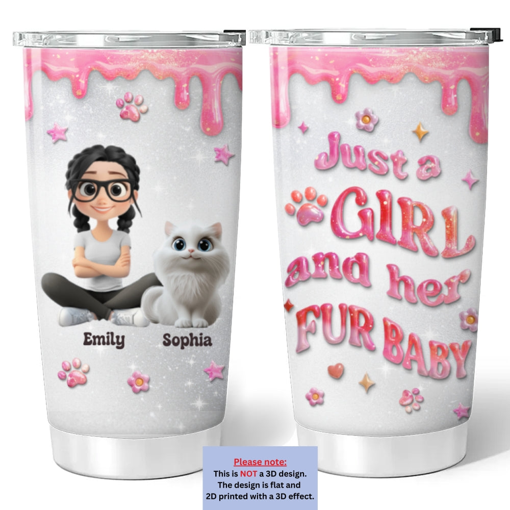 Custom Christmas Birthday Gifts For Pet Mom, Pet Lovers • Every Day Is A Nice Day With MY Babies - Personalized 3D Effect Tumbler
