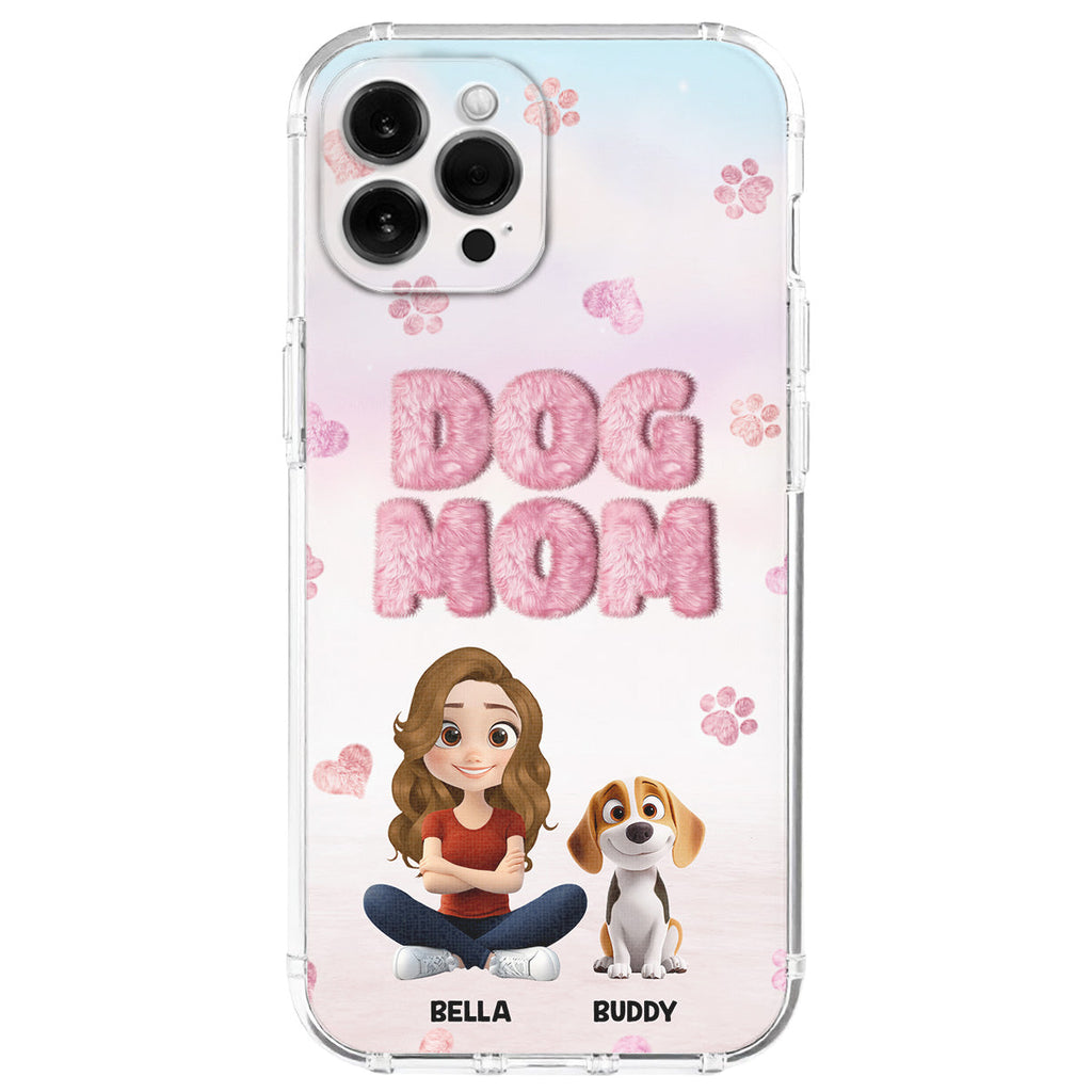Fluffy Dog Mom - Personalized Phone Case