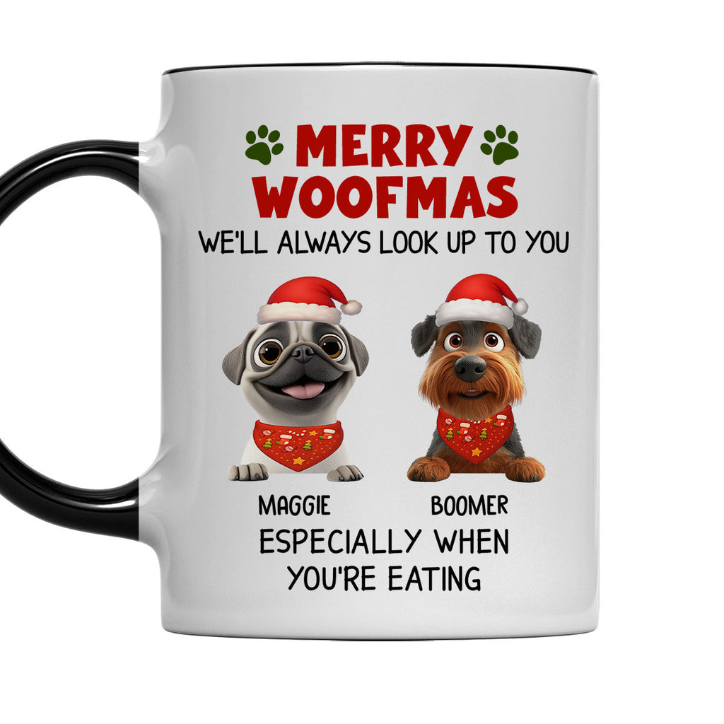 Custom Christmas Birthday Gifts For Dog Lovers • Especially When You Are Eating Christmas - Personalized Accent Mug