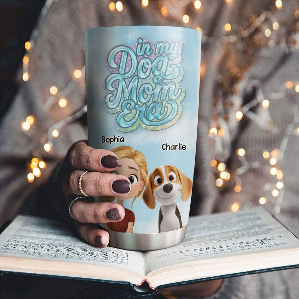 Custom Christmas Birthday Gifts For Dog Mom, Dog Lovers • Into The Sky - Personalized 3D Effect Tumbler