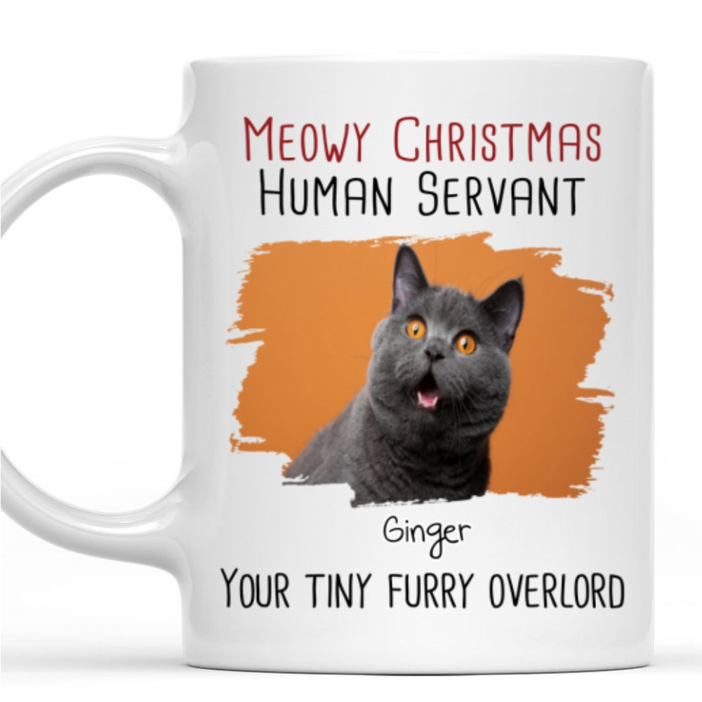 Custom Photo Christmas Birthday Gifts For Cat Lovers • Meowy Day Photo - Personalized Coffee Mug