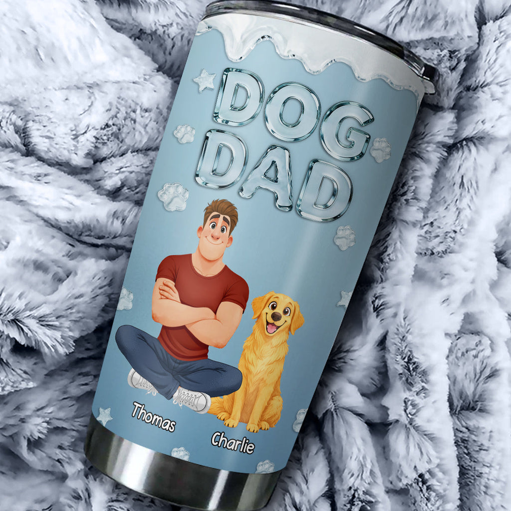 Custom Christmas Birthday Gifts For Dog Dad, Dog Lovers • Cool Dog Dad - Personalized Tumbler