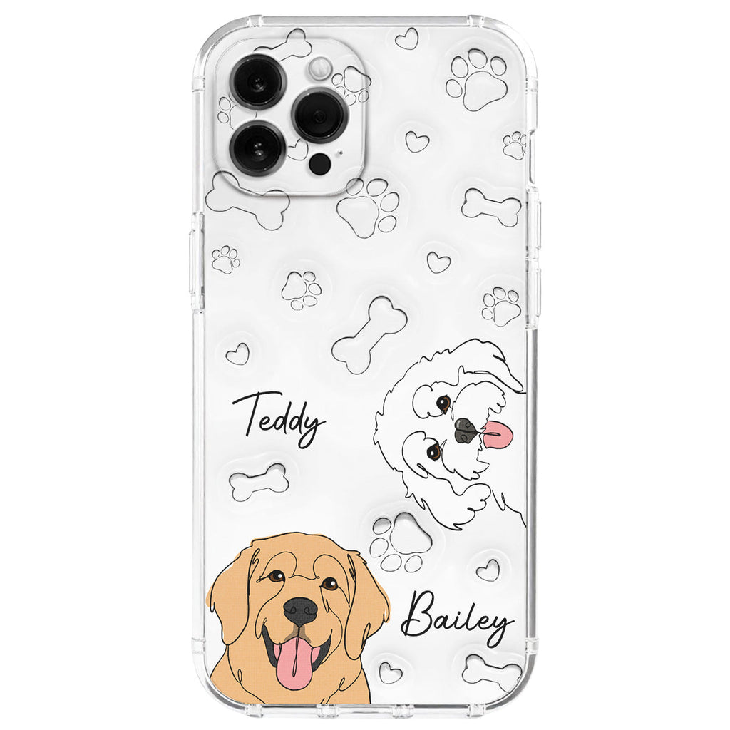 Dog Line - Personalized 3D Inflated Effect Phone Case