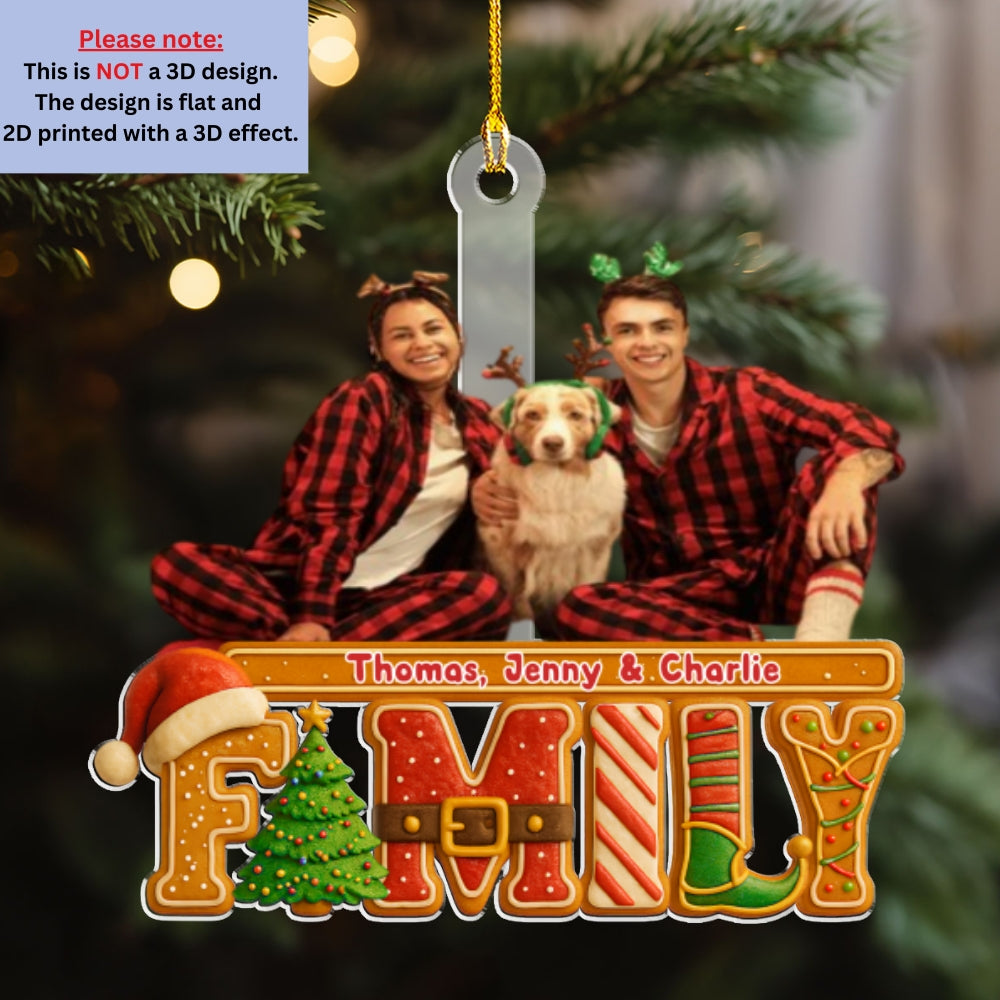 Our Christmas Cake Crew Photo - Personalized Acrylic Ornament