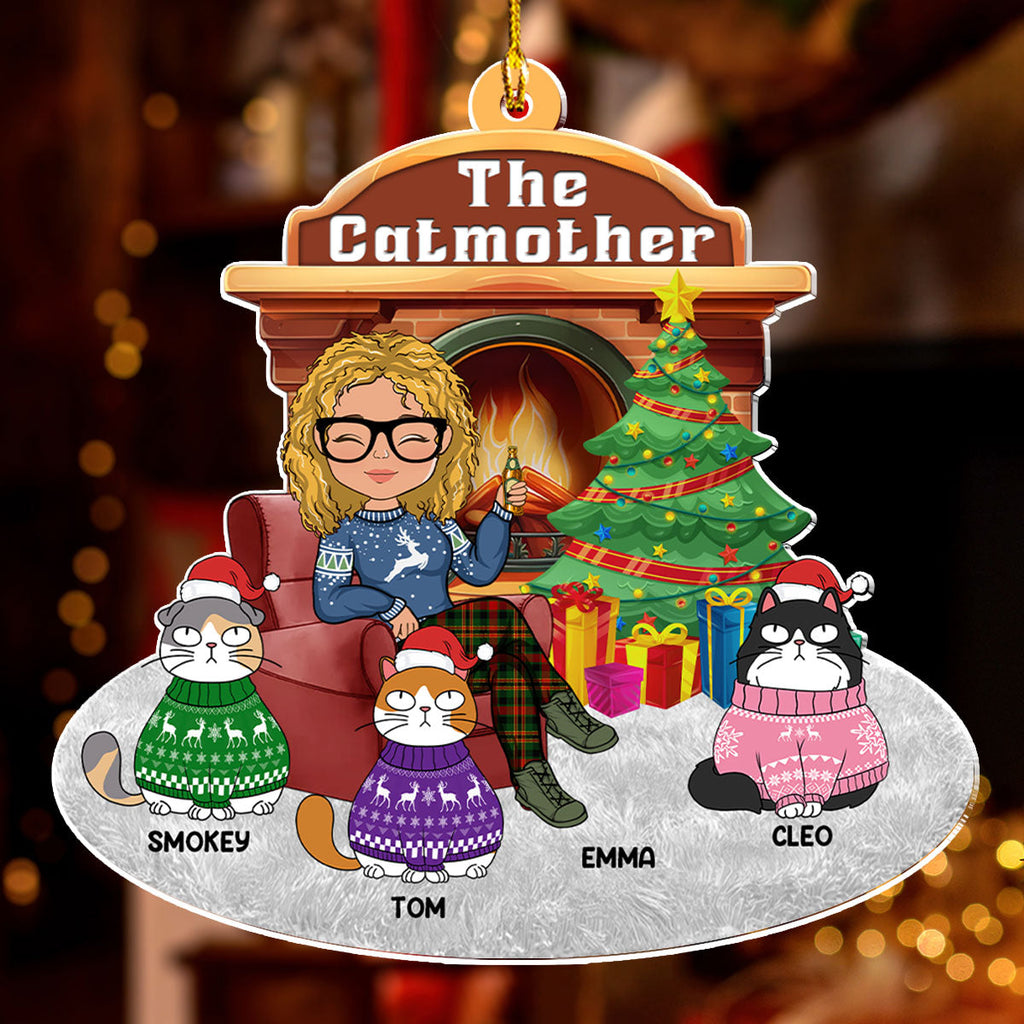 Catparent Christmas - Personalized Acrylic Ornament