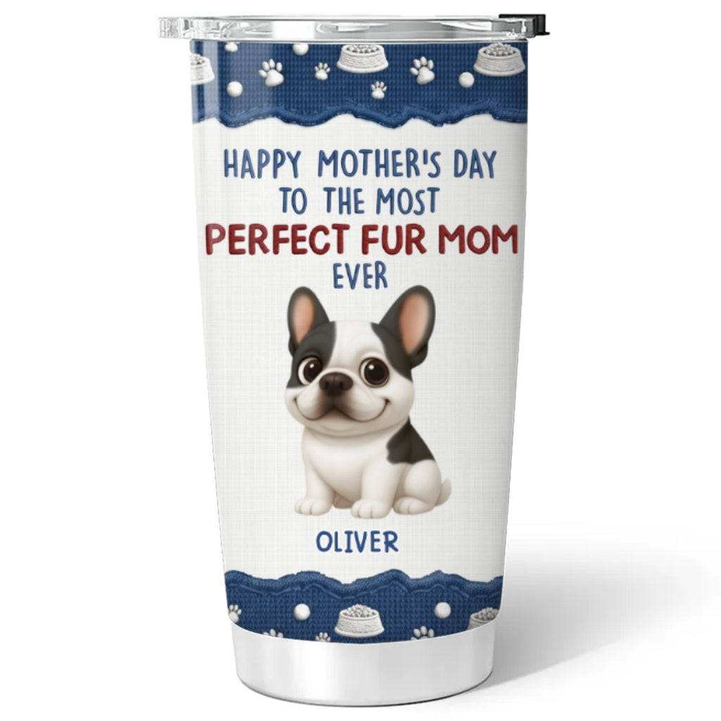 Custom Christmas Birthday Gifts For Pet Mom, Pet Lovers • Amazing Fur Mom Version 2 - Personalized Tumbler