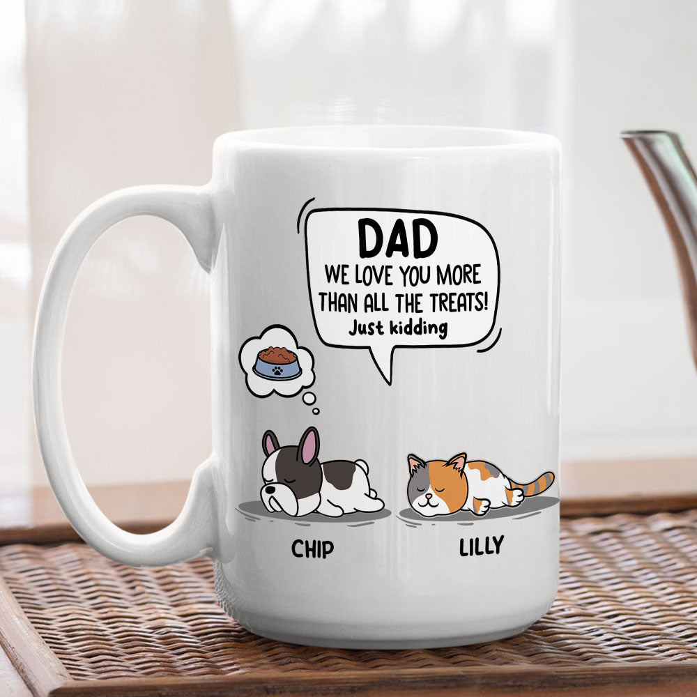 Custom Mother's day Birthday Gifts For Cat Mom, Cat Lovers • Pet Just Kidding - Personalized Coffee Mug