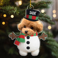 Cute Dog Face - Personalized Acrylic Ornament