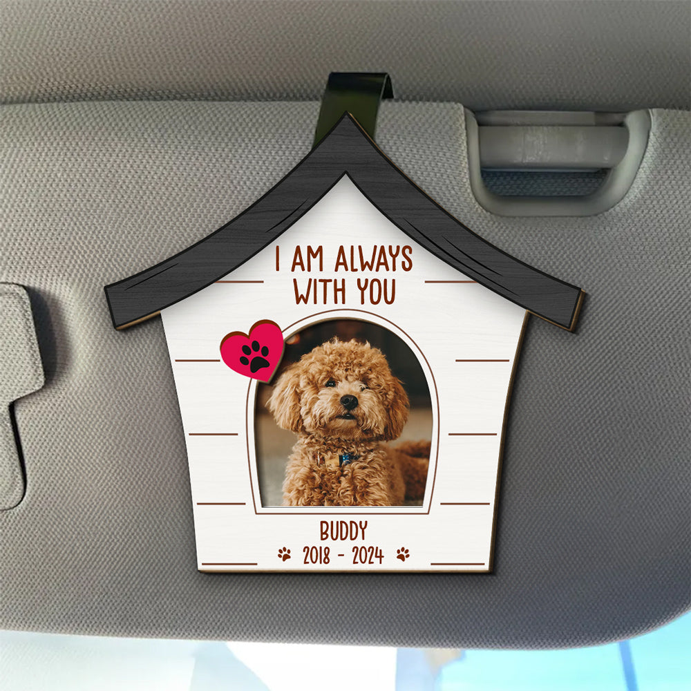 I Am With You - Personalized Car Visor Clip