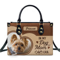 Dog Mom Era Heart - Personalized Leather Bag