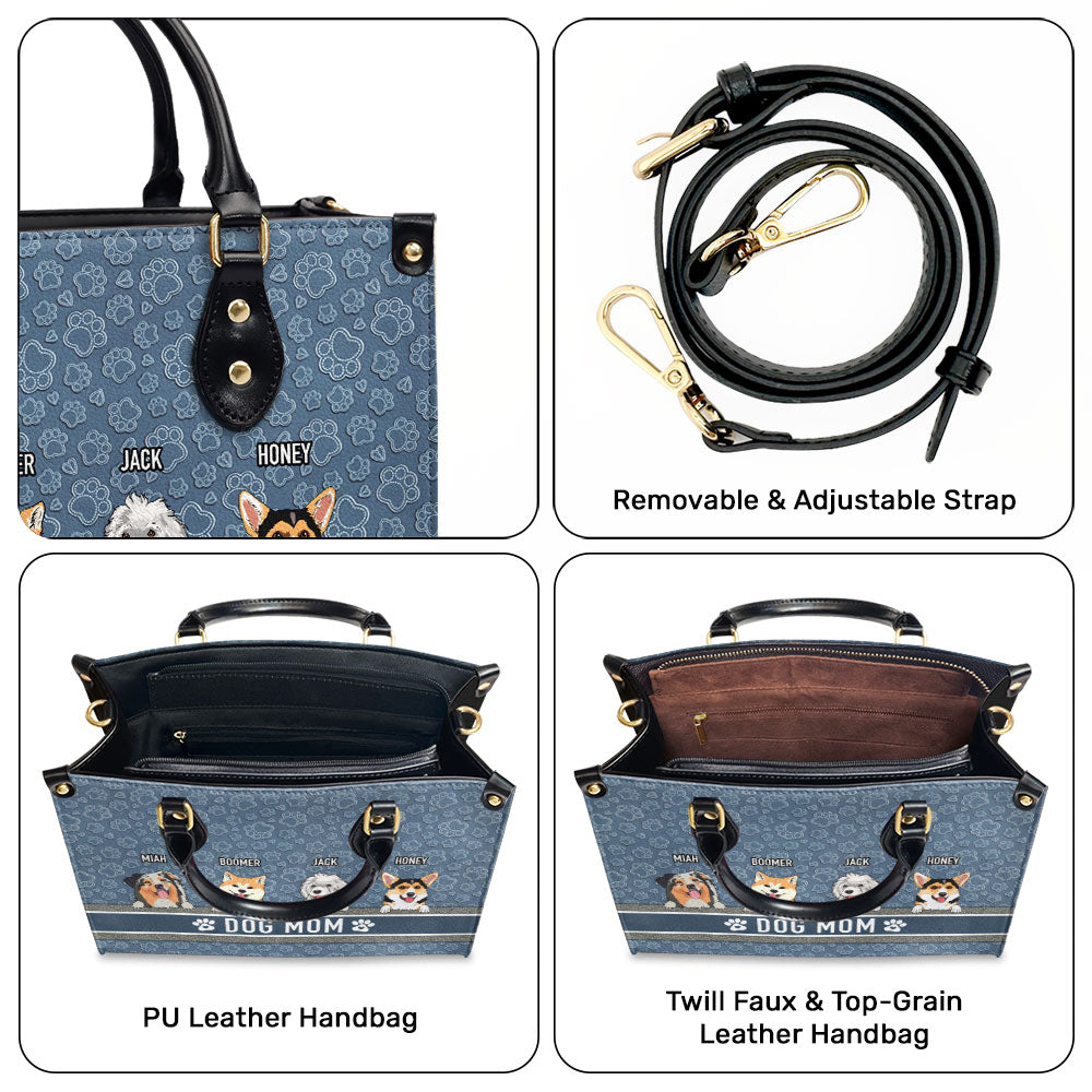 Dog Mom Basic - Personalized Leather Bag