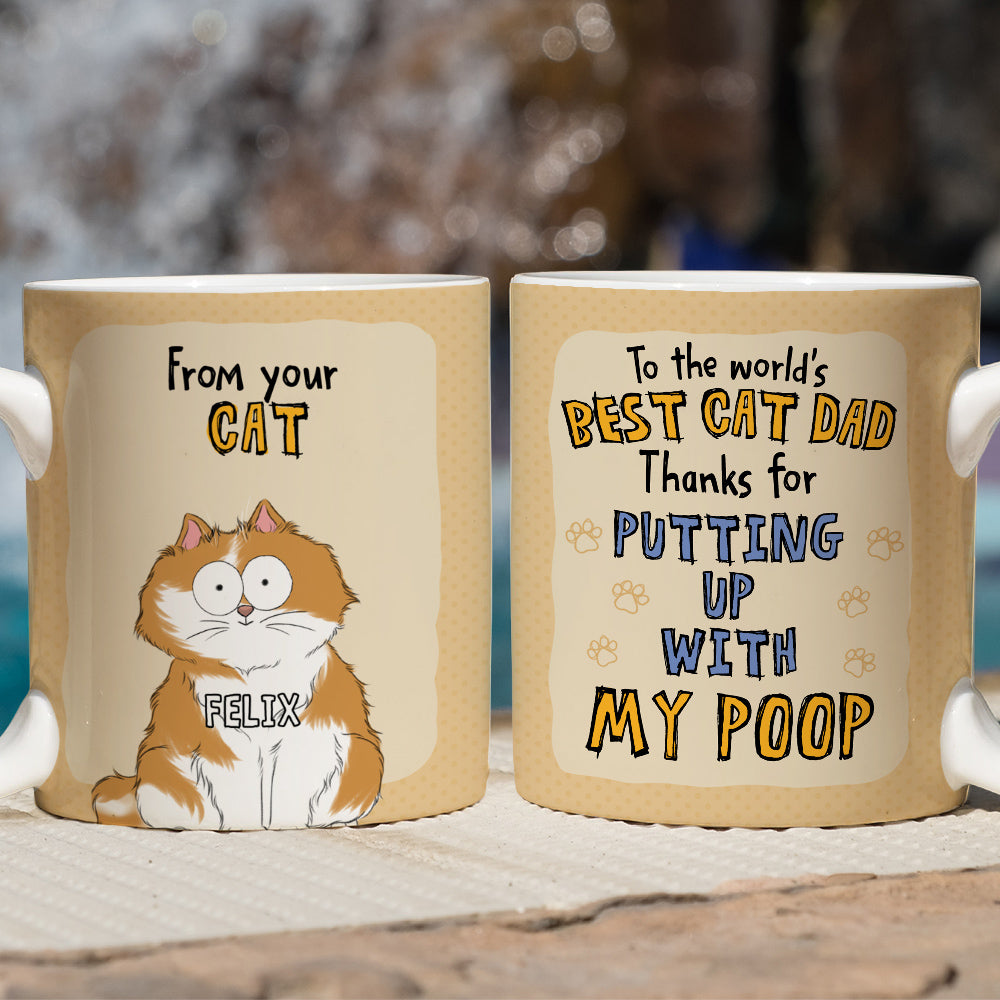 Custom Photo Mother's day Birthday Gifts For Cat Mom, Cat Lovers • Cat Dad - Personalized Coffee Mug