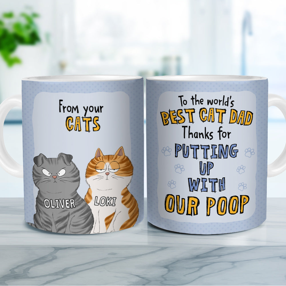 Custom Photo Mother's day Birthday Gifts For Cat Mom, Cat Lovers • Cat Dad - Personalized Coffee Mug