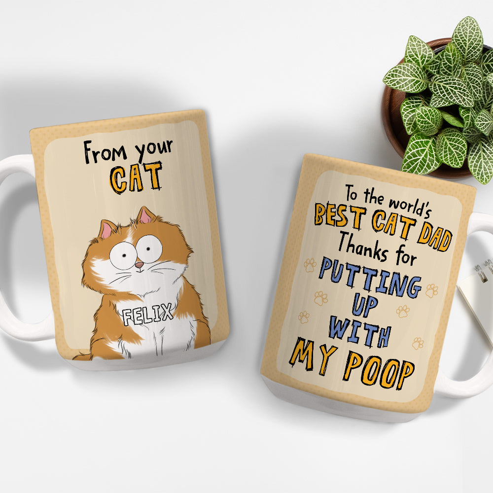 Custom Photo Mother's day Birthday Gifts For Cat Mom, Cat Lovers • Cat Dad - Personalized Coffee Mug
