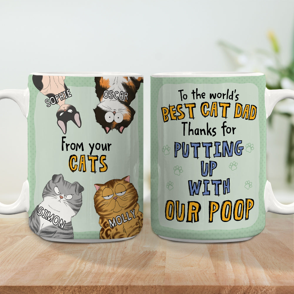 Custom Photo Mother's day Birthday Gifts For Cat Mom, Cat Lovers • Cat Dad - Personalized Coffee Mug