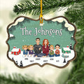 Family Name - Personalized 1-layered Wood Ornament