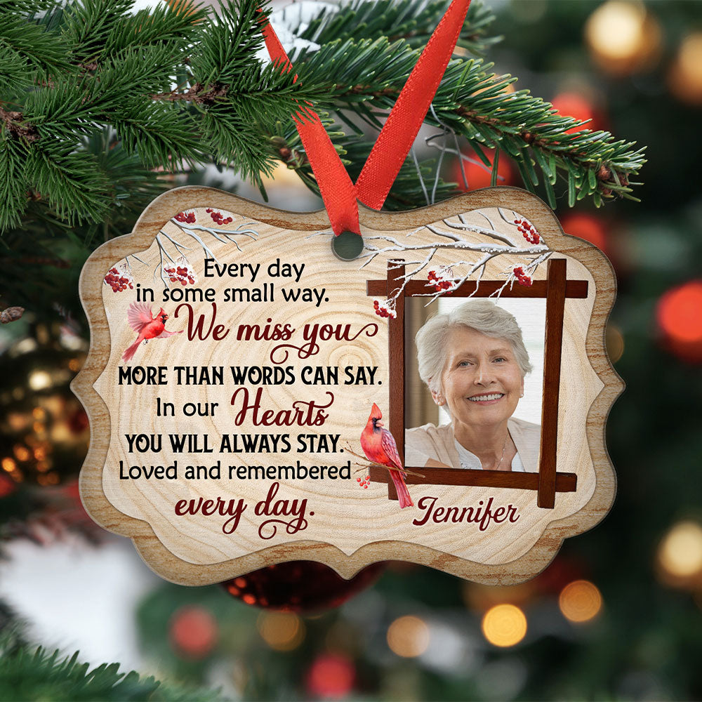 We Miss You - Personalized Aluminum Ornament