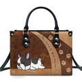 Awesome Mom Belongs To - Personalized Leather Bag