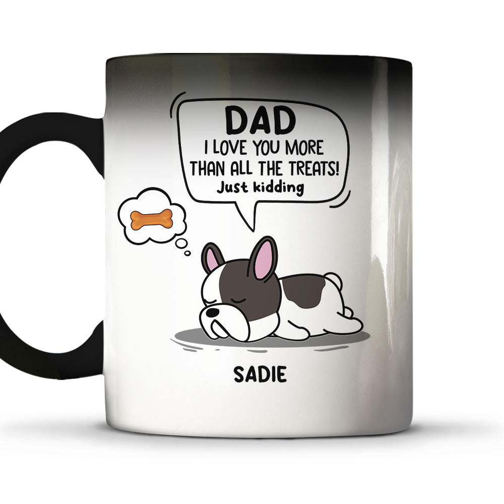 Custom Photo Christmas Birthday Gifts For Dog Lovers • Just Kidding - Personalized Color Changing Mug