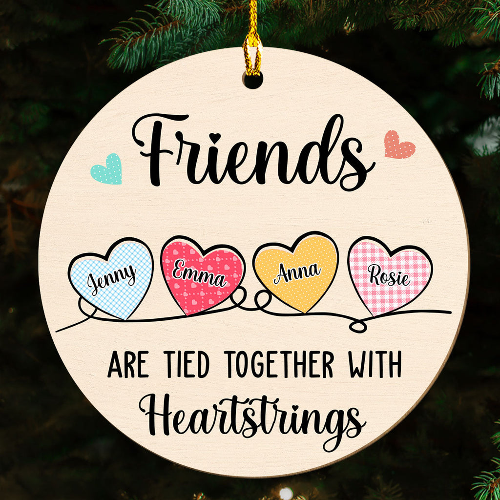 Tied Together - Personalized 1-layered Wood Ornament