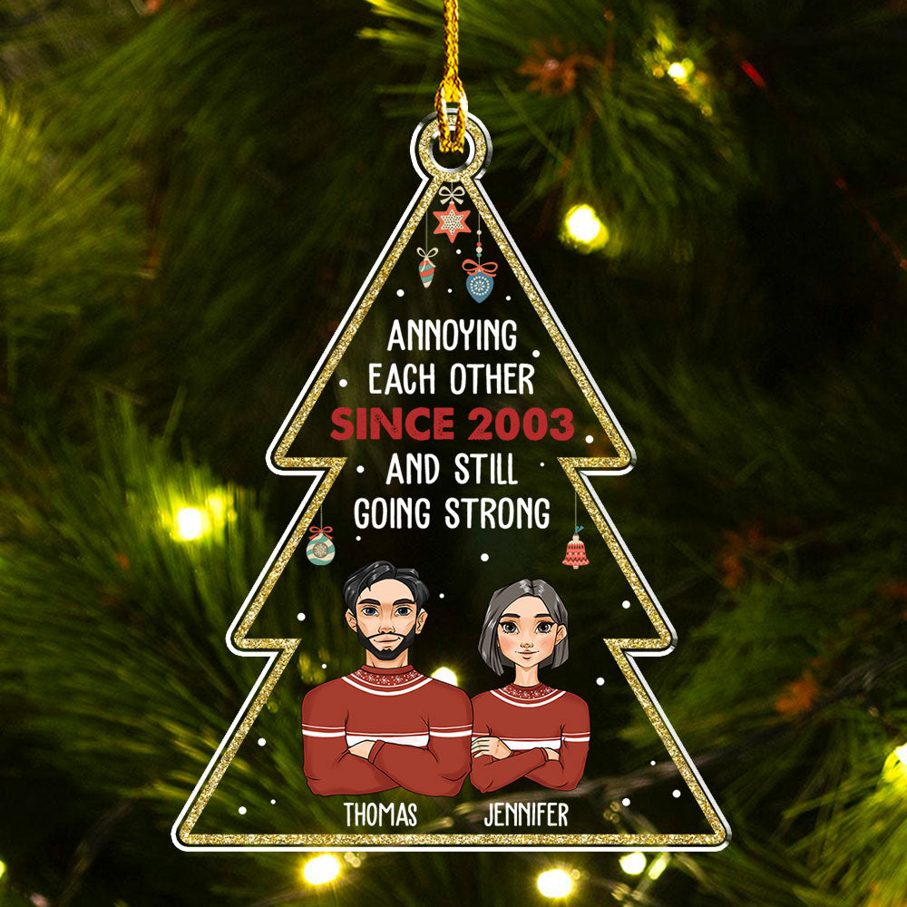 Annoying Each Other - Personalized Acrylic Ornament