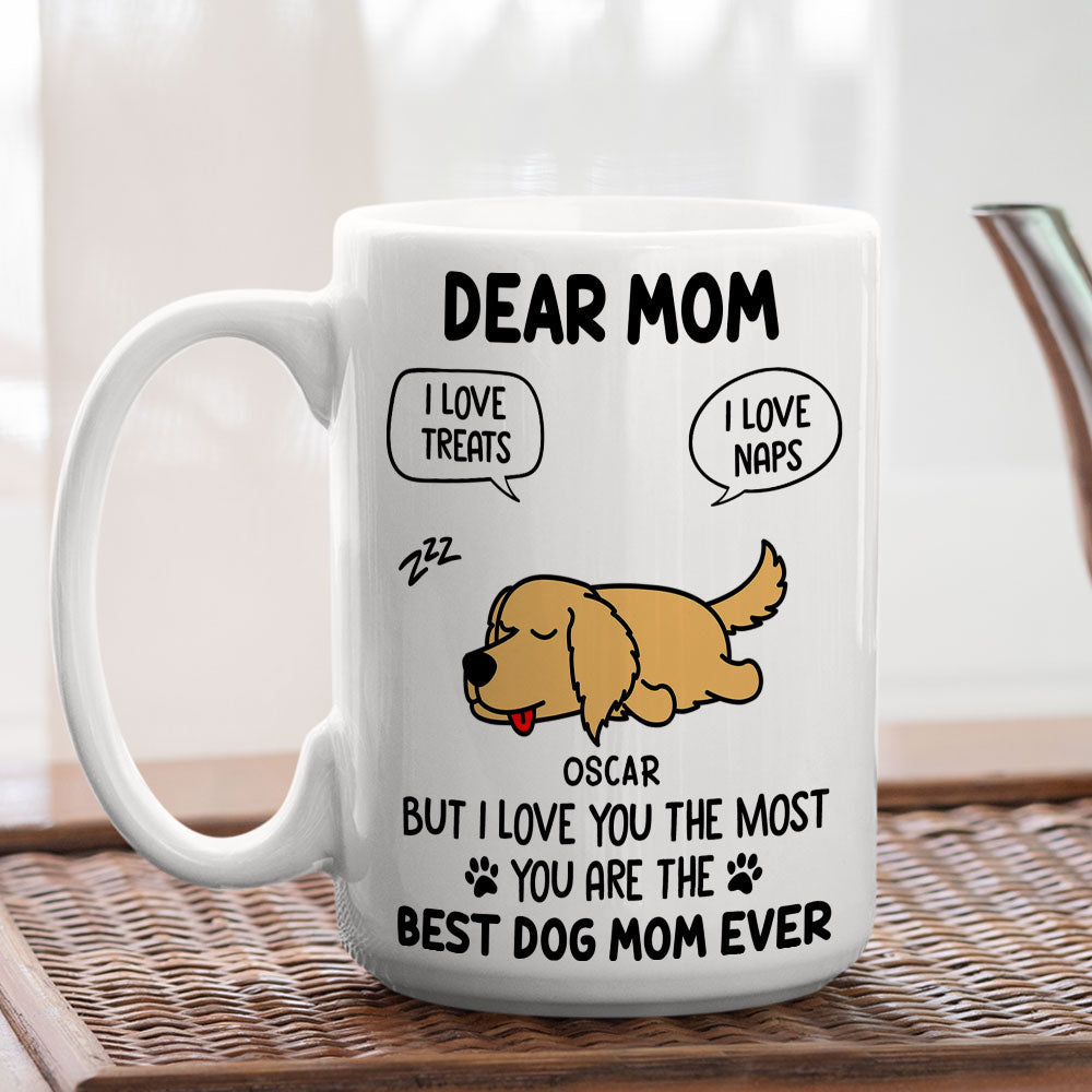 Custom Christmas Birthday Gifts For Dog Lovers • You Are The Best To Me - Personalized Coffee Mug