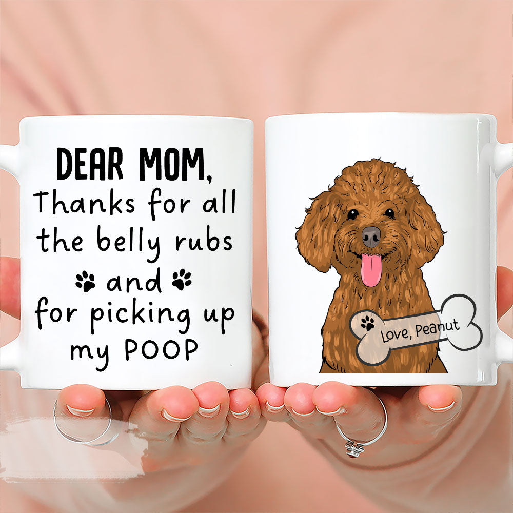 Custom Christmas Birthday Gifts For Dog Lovers • Pick Up Dog Poop - Personalized Coffee Mug