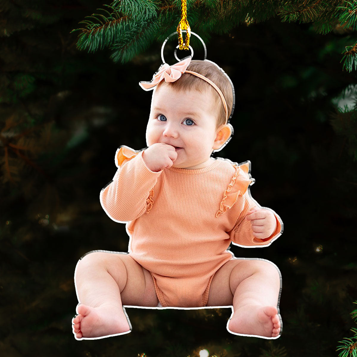 Photo Baby Christmas - Personalized Acrylic Ornament