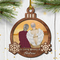 Custom Christmas Memorial Sympathy Gifts For Dogs, Cats • In Remembrance - Personalized 2-layered Wood Ornament