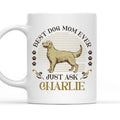 Custom Photo Christmas Birthday Gifts For Dog Lovers • Best Dog Ever Just Ask Vintage - Personalized Coffee Mug