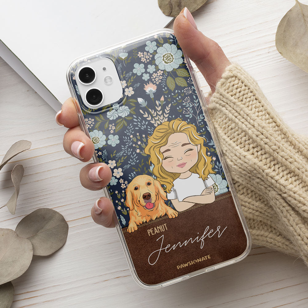 Dog Mom Floral - Personalized Phone Case