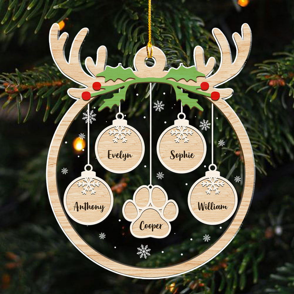 Paw Charm 2 - Personalized Acrylic Ornament