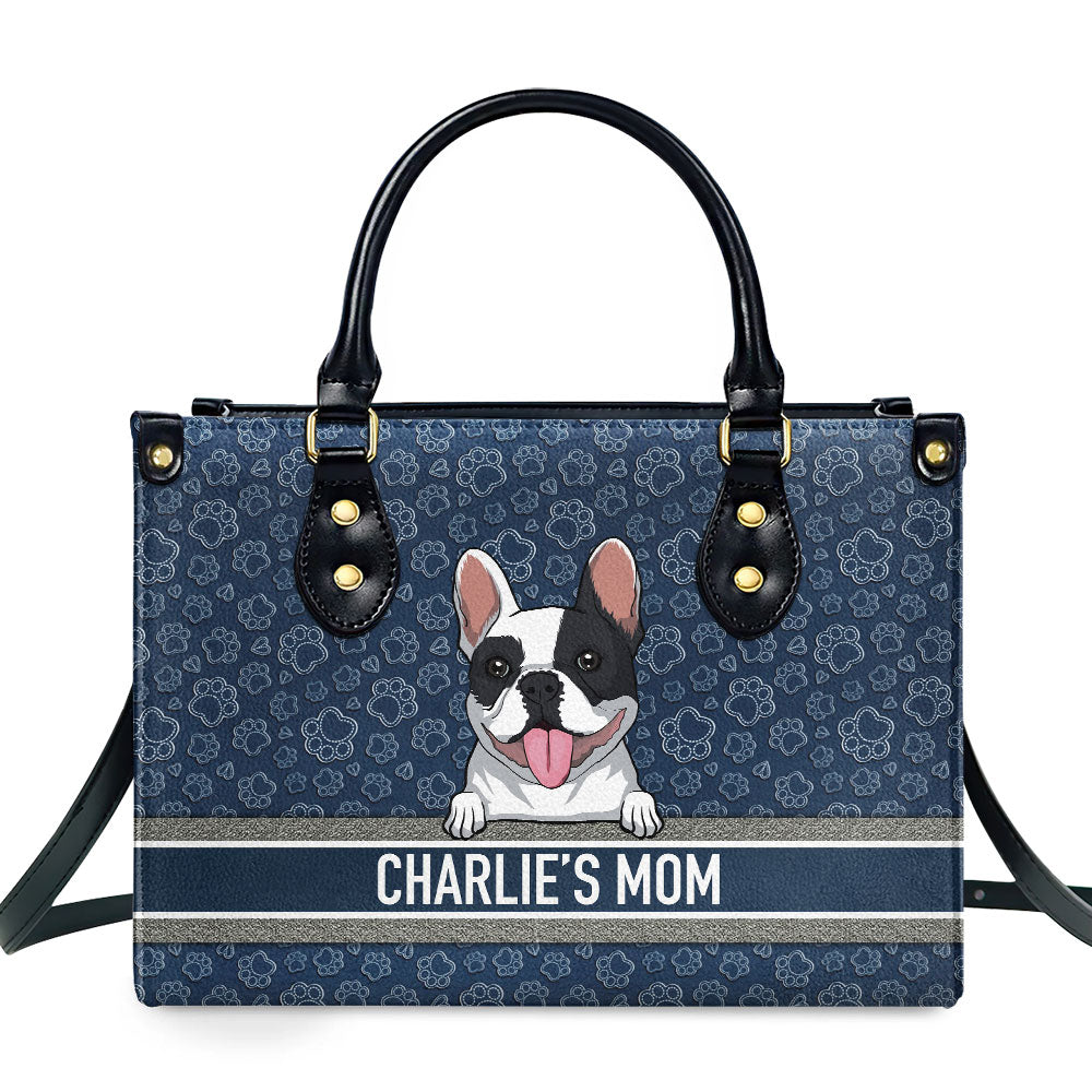 Dog Mom Basic - Personalized Leather Bag
