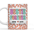 Besties For The Resties - Personalized 3D Inflated Effect Mug