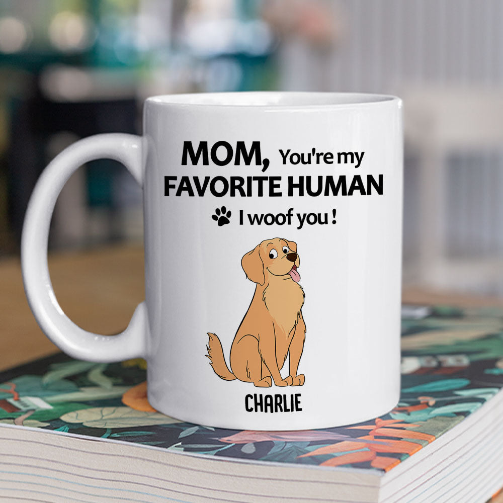 Custom Christmas Birthday Gifts For Dog Lovers • To My Favorite Human 2 - Personalized Coffee Mug