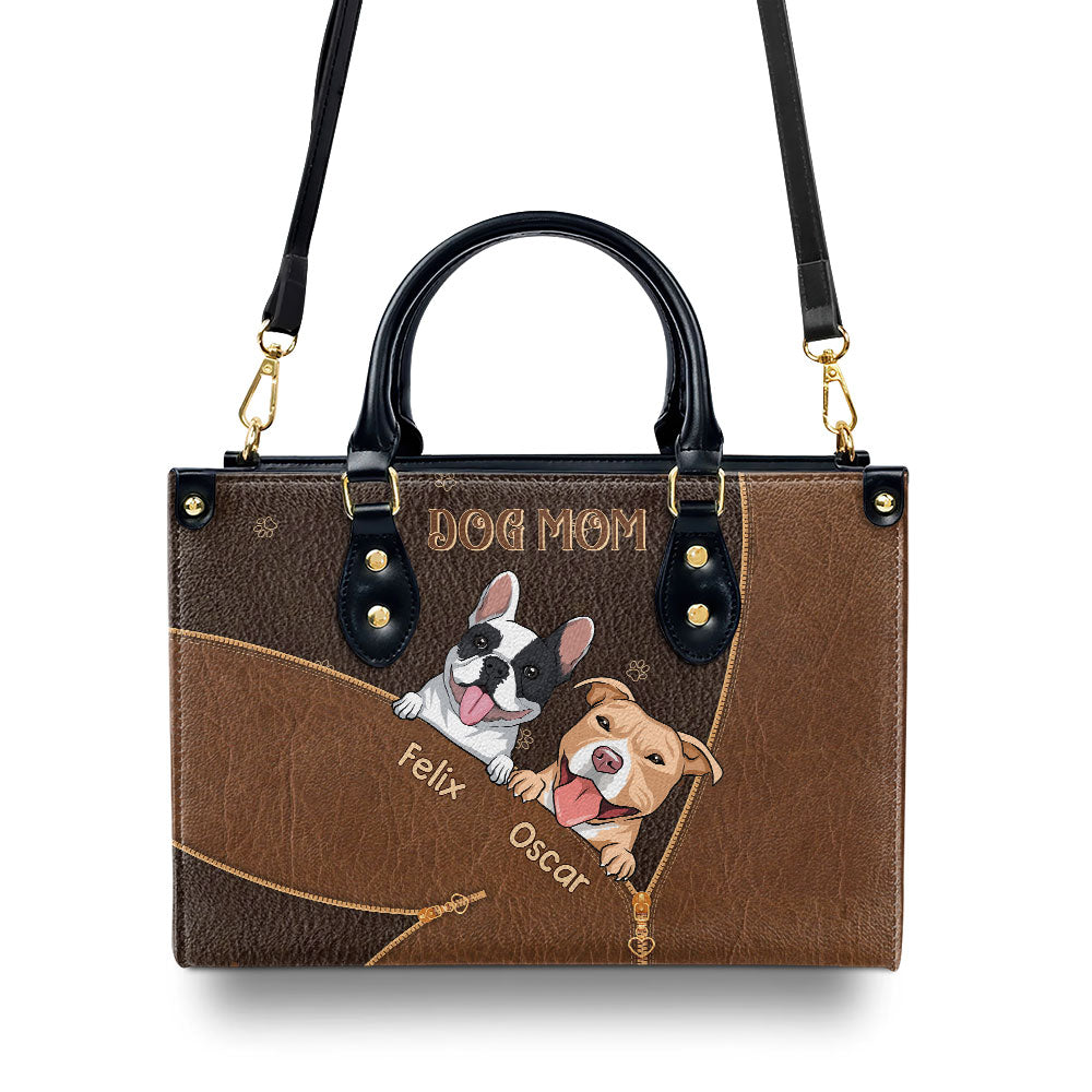 Dog Mom Bag - Personalized Leather Bag