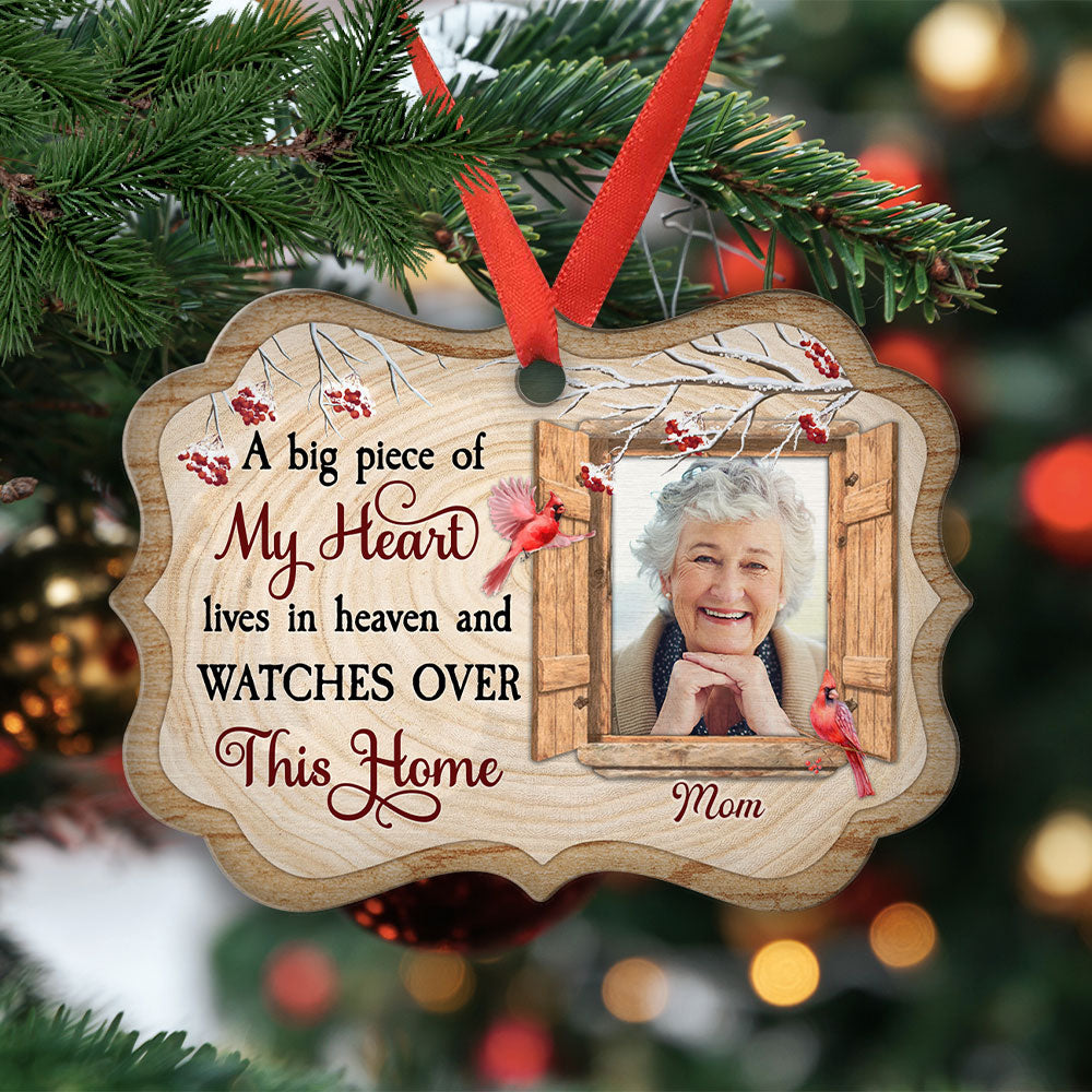 Live In Heaven - Personalized Aluminum Ornament