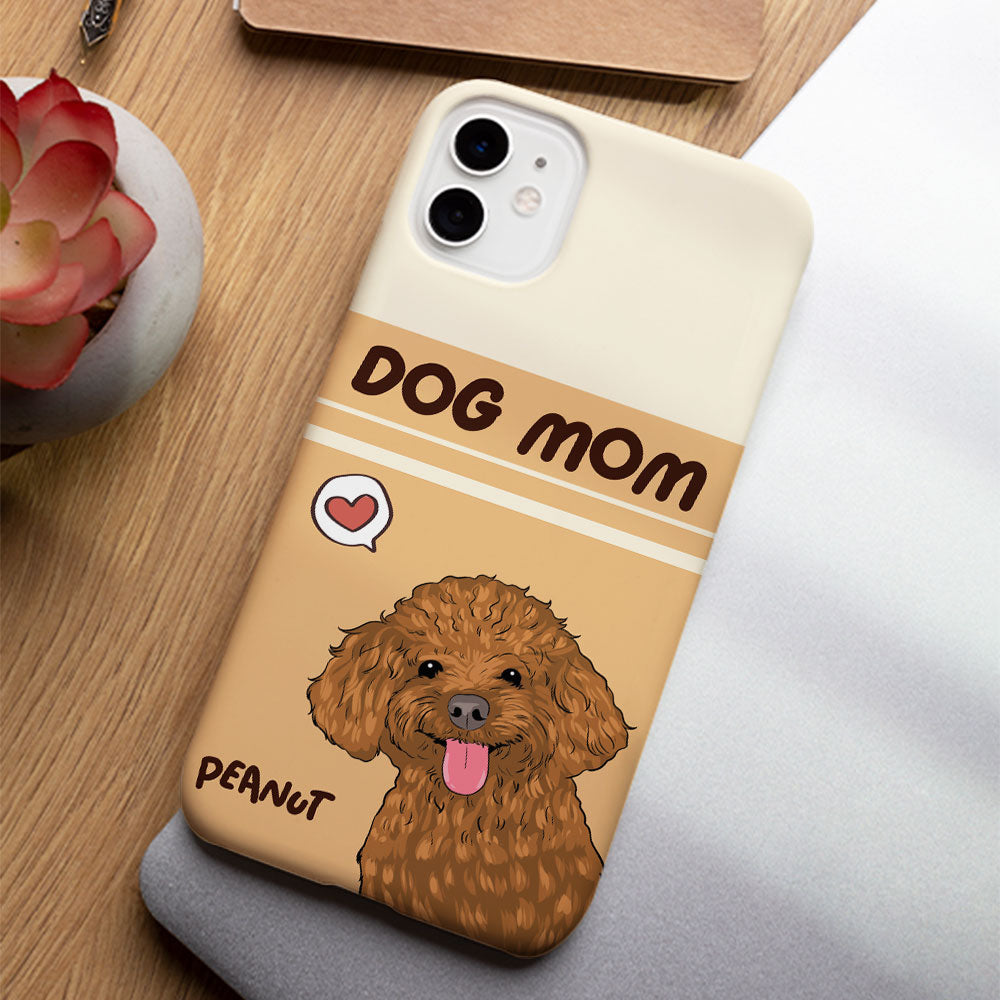 Dog Mom Heart - Personalized Phone Case